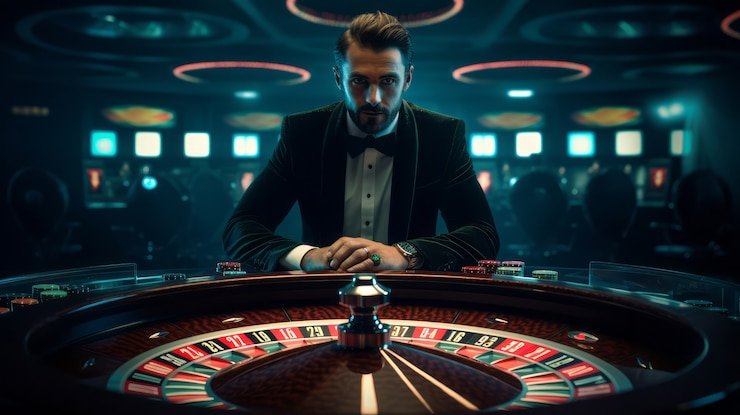 Dealer profesional vitality bermain Three Card Poker di studio langsung